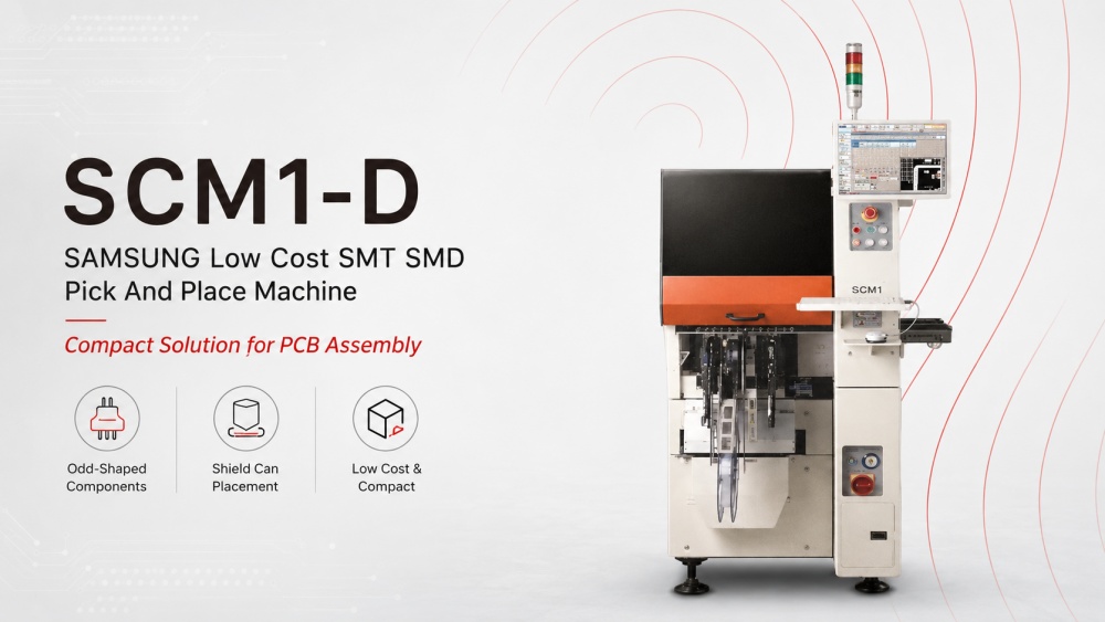 SCM1-D SAMSUNG Low Cost SMT SMD Pick And Place Machine SCM1-D SAMSUNG 저가형 SMT SMD 픽 앤 플레이스 머신