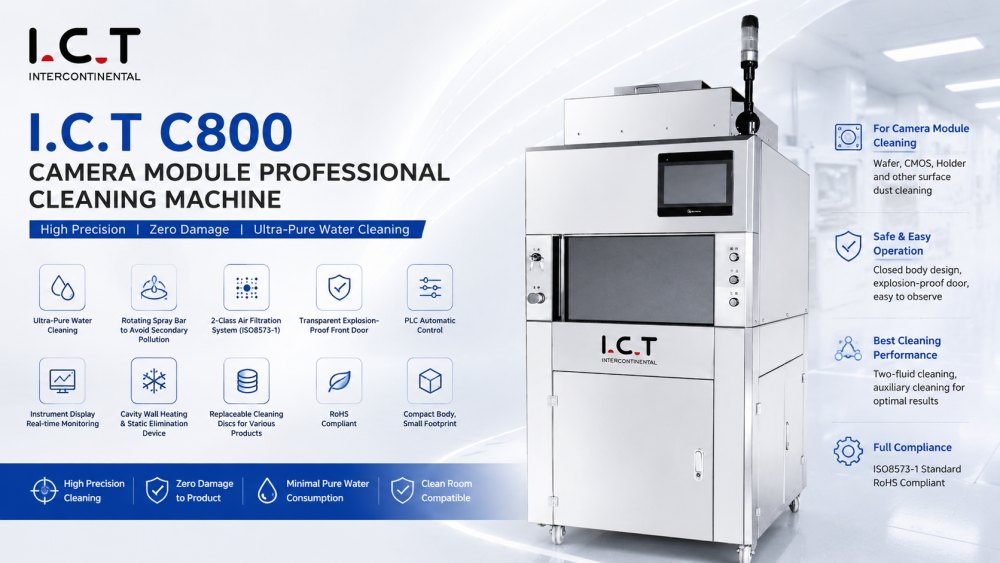 Camera Module Cleaning Machine I.C.T-C800 카메라 모듈 클리닝 기계I.C.T-C800