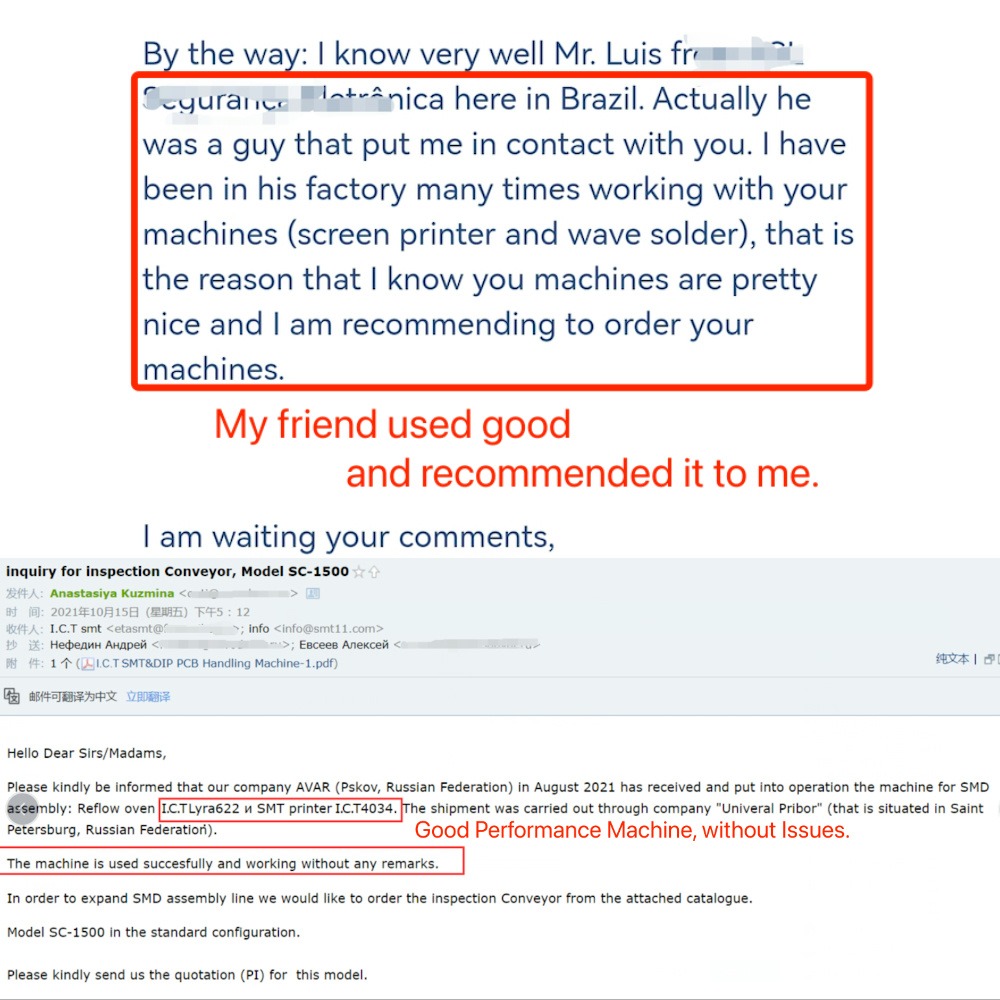 I.C.T | 조립 라인 SMT 기계 SMT 라인