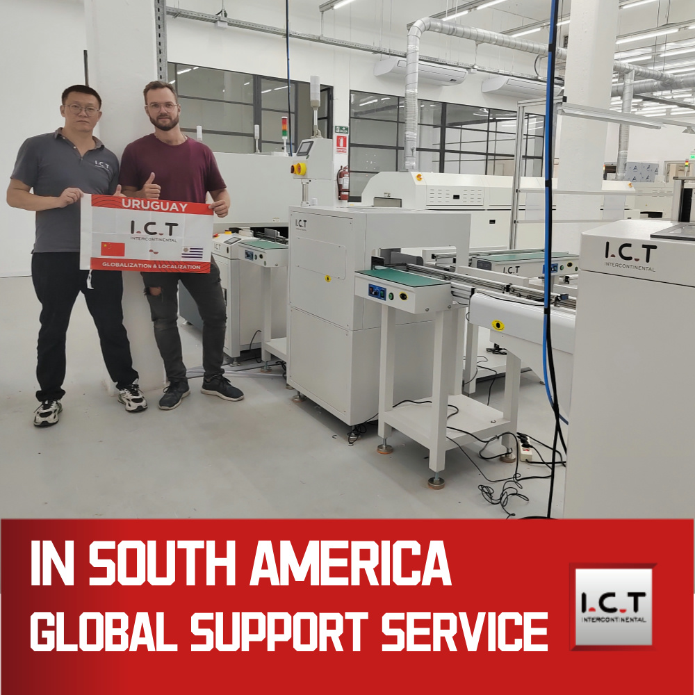 I.C.T | SMT PCB Work Station과의 사용자 정의 연결 컨베이어