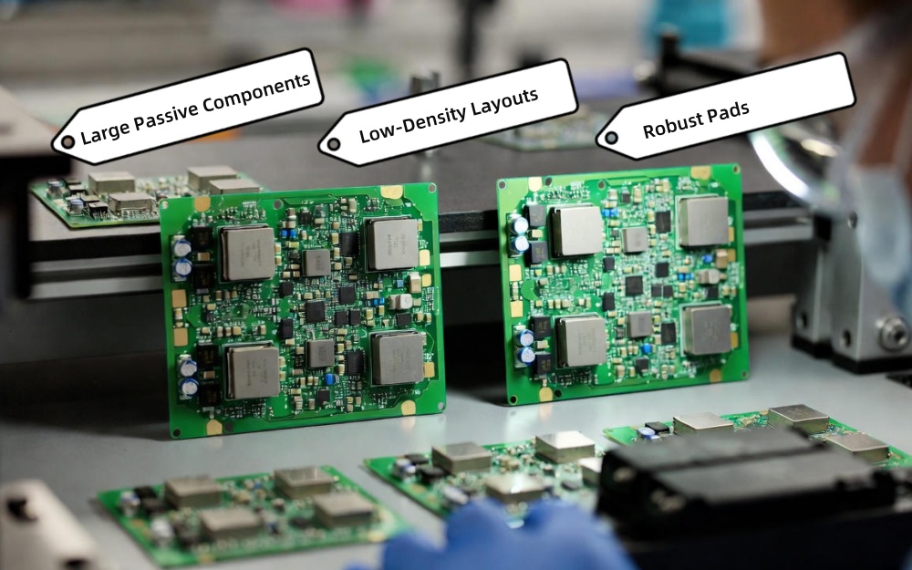 매우 단순하거나 큰 피치 SMT 설계