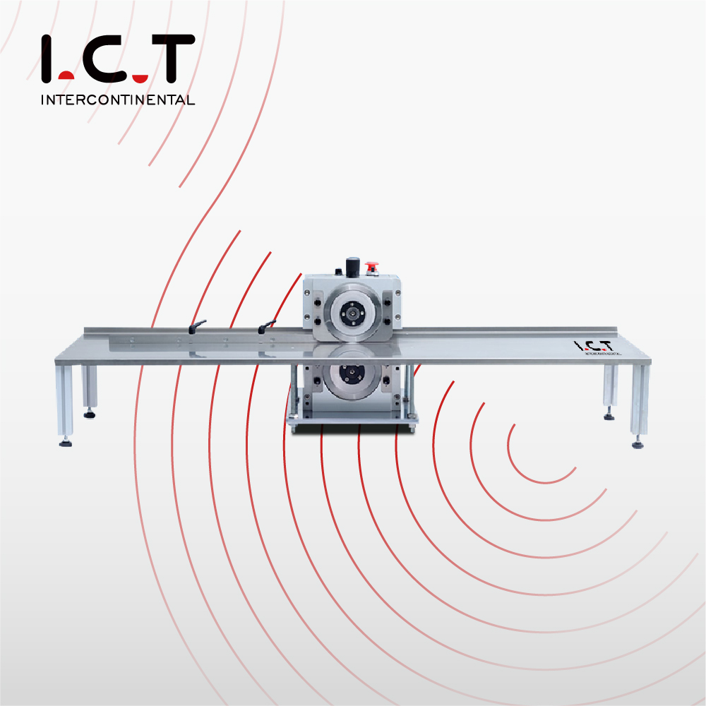 I.C.T |스크린 V 와이프 커팅 스코어링 기계 PCB 수동
