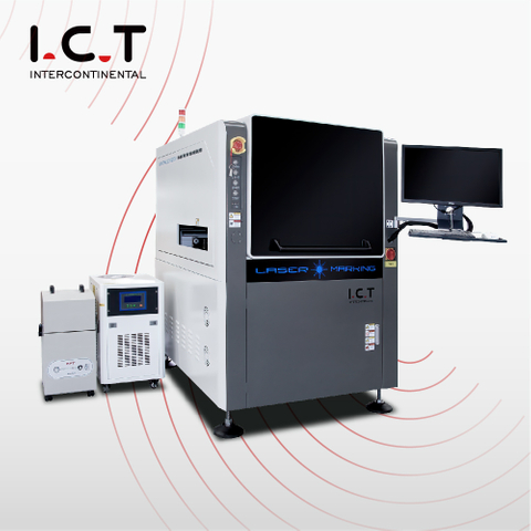 I.C.T |동봉 된 섬유 Led 전구 레이저 인쇄 및 절단 마킹 머신