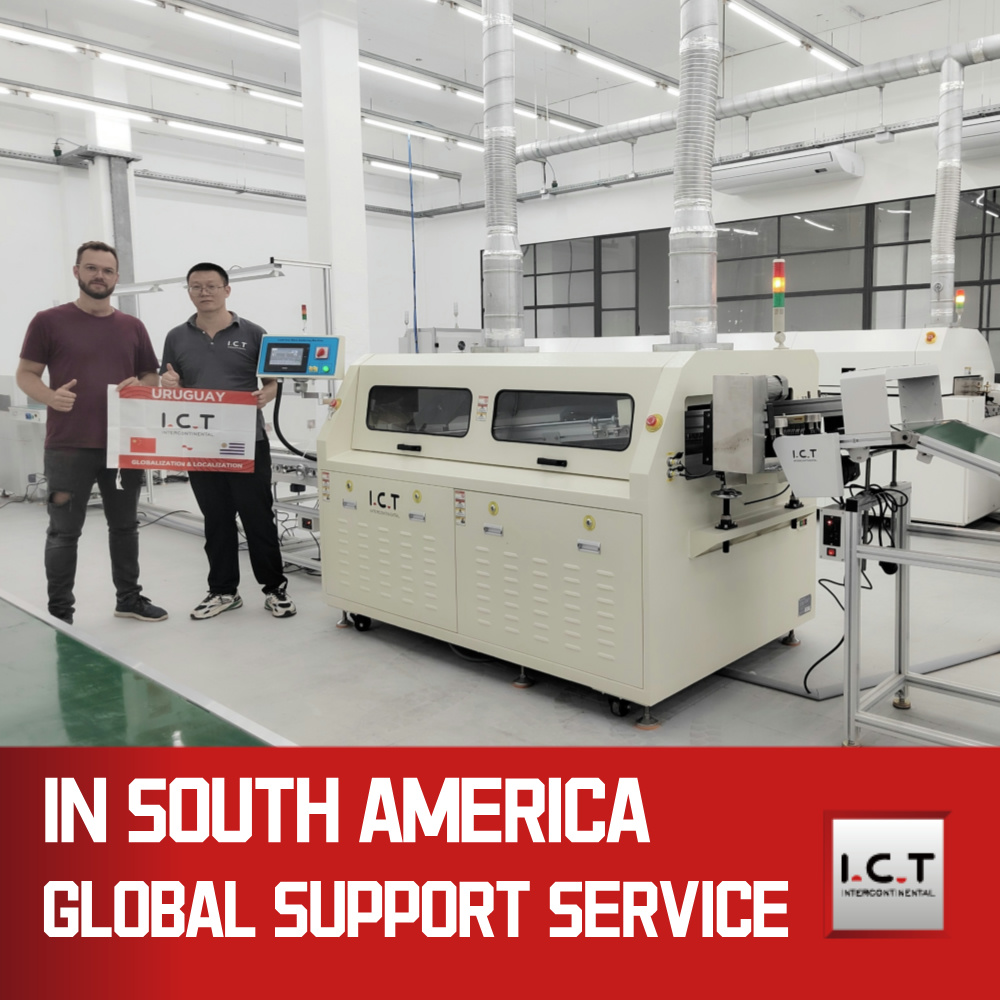 I.C.T | SMT DIP 무연 웨이브 납땜 기계 | I.C.T-W2