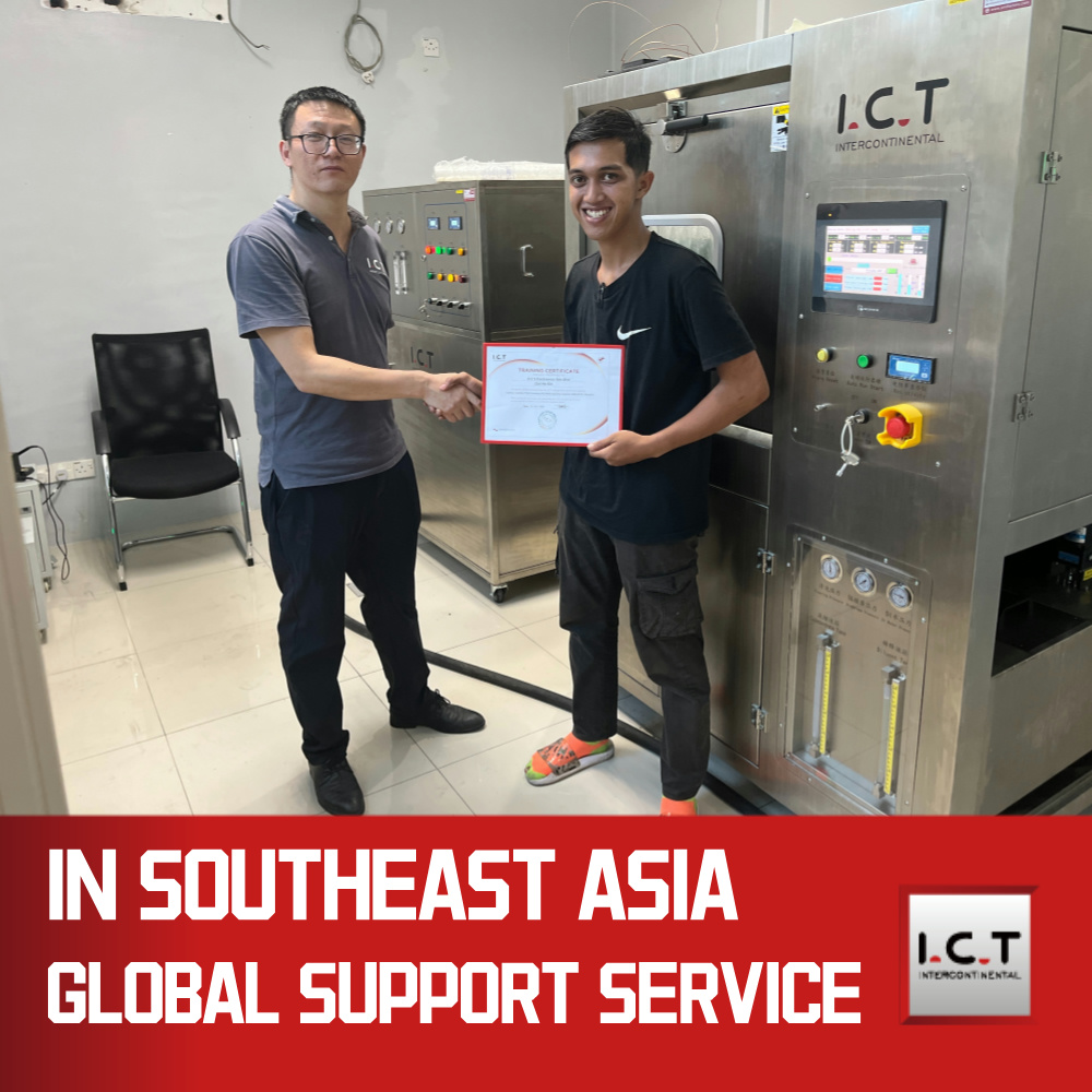 I.C.T | 초음파 세척기 PCB 기판 제거기 솔루션