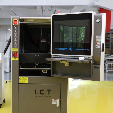 I.C.T | 동봉 된 섬유 Led 전구 레이저 인쇄 및 절단 마킹 머신