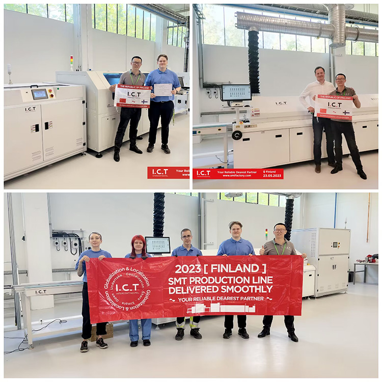 I.C.T | SMT 전자 리플로우 오븐 컨베이어용 납땜 기계 150-200w