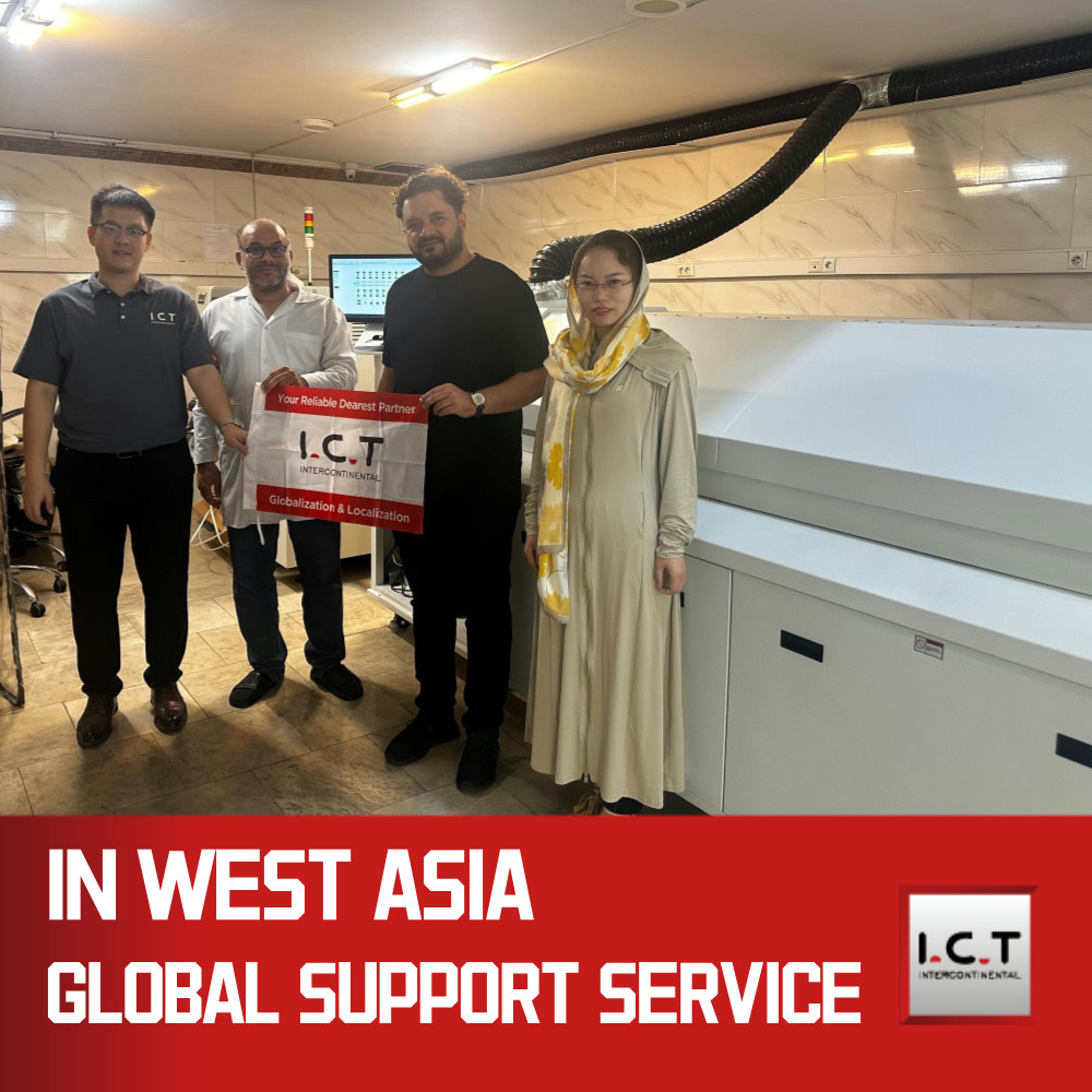 I.C.T | 9 구역 SMT 적외선 리플로우 오븐 SMT 조립 기계 가격