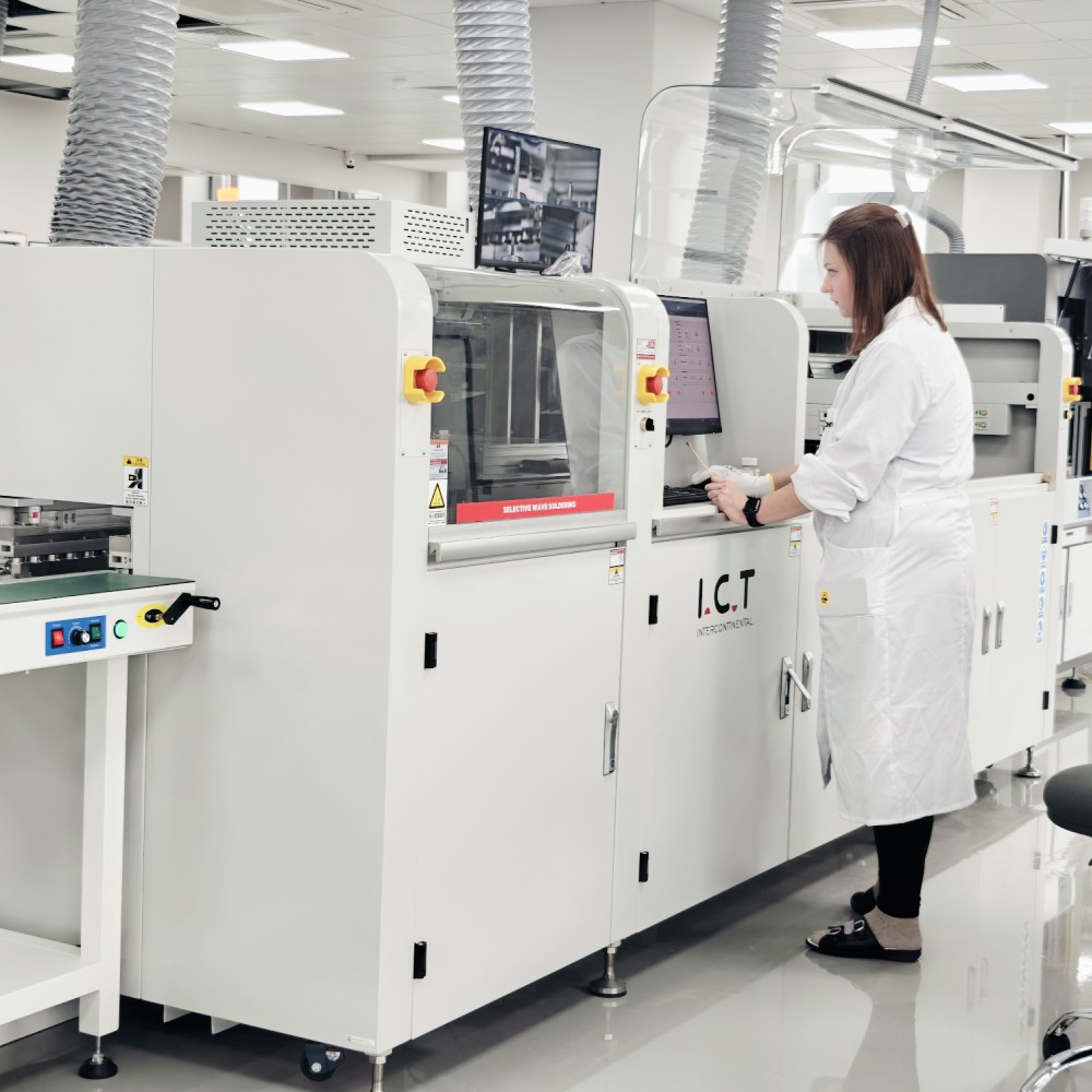 I.C.T 선택적 솔더 | 비용 효율적 PCB용 자동 선택 웨이브 납땜 기계
