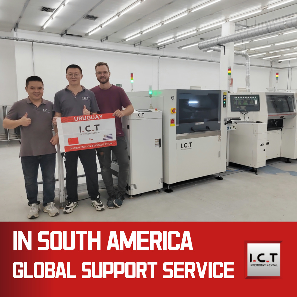 I.C.T | 완전히 Smt 솔더 페이스트는 가벼운 자동 자동 Pcb 솔더 프린터 기계를 지도했습니다.