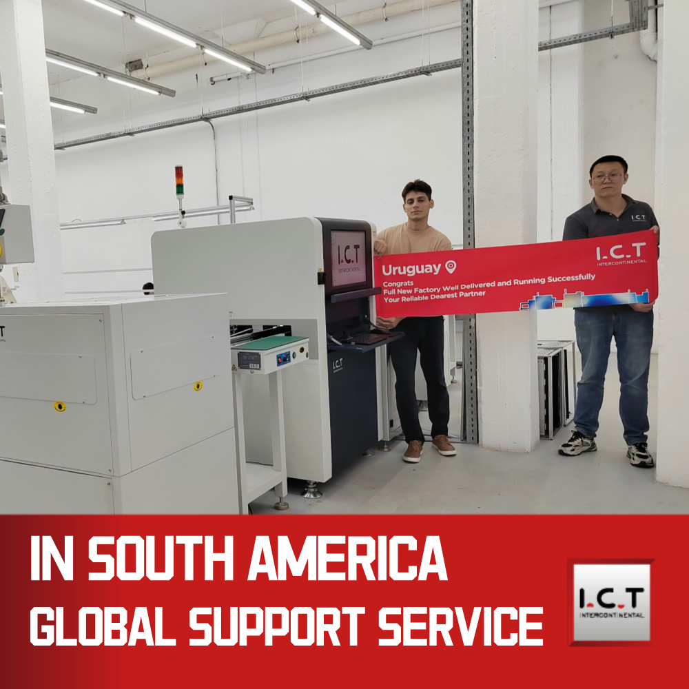 I.C.T- AI-5146 | Smt 생산 Pcb 시각적 테스트 라인 온라인 Aoi 검사 기계