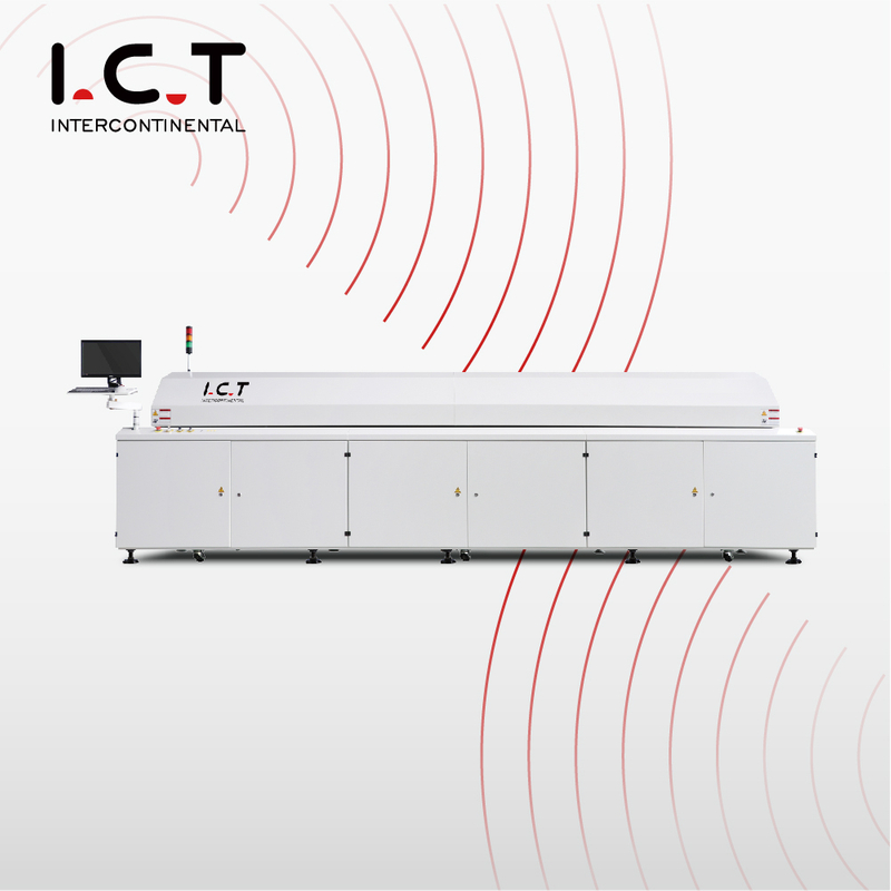 I.C.T |비용 효율적인 SMT 용접 리플로우 솔더링 리플로우 오븐 기계 600mm