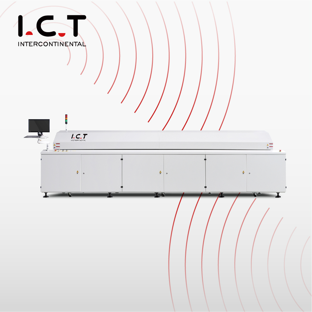 ICT |SMT 리플 로우 납땜 오븐 가열 450mm 너비 PCB