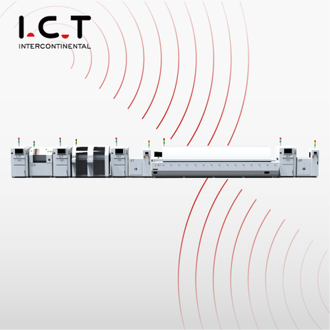 I.C.T |정전기 방지 smt 스크리닝 가속화 제품 라인 입력 컨베이어