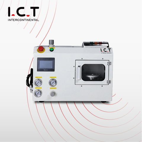 I.C.T |SMT led 장착 흡입 노즐 세척 용접 초음파 청소 기계
