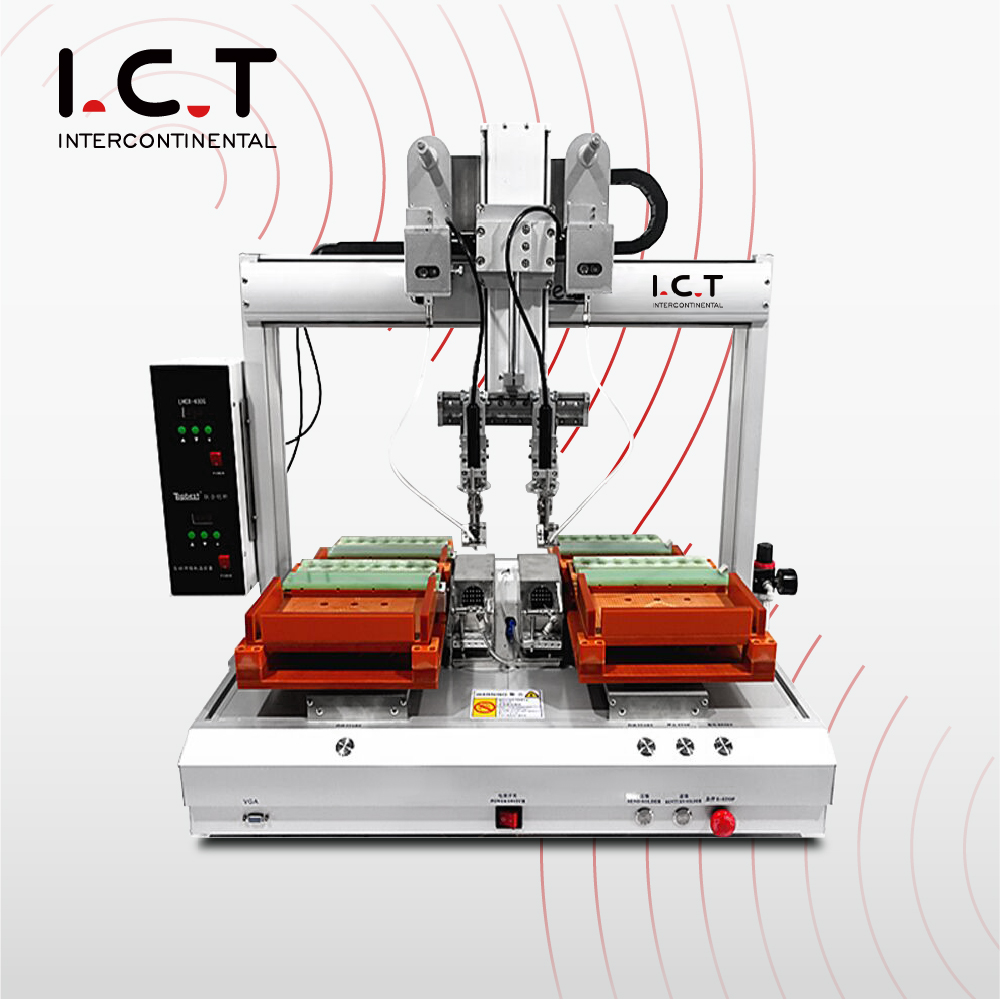 I.C.T |동관 전자 자유 흐름 컨베이어 로봇 납땜 로봇 동축 커넥터