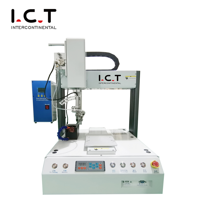 I.C.T |PCB 자동 납땜 로봇 공급업체4축 1피더