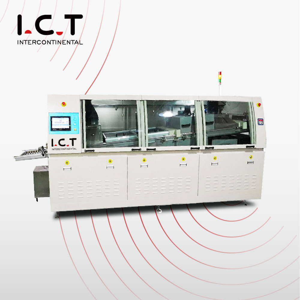ICT |복각 납땜 기계 반자동 데스크탑 PCB 웨이브 납땜 기계