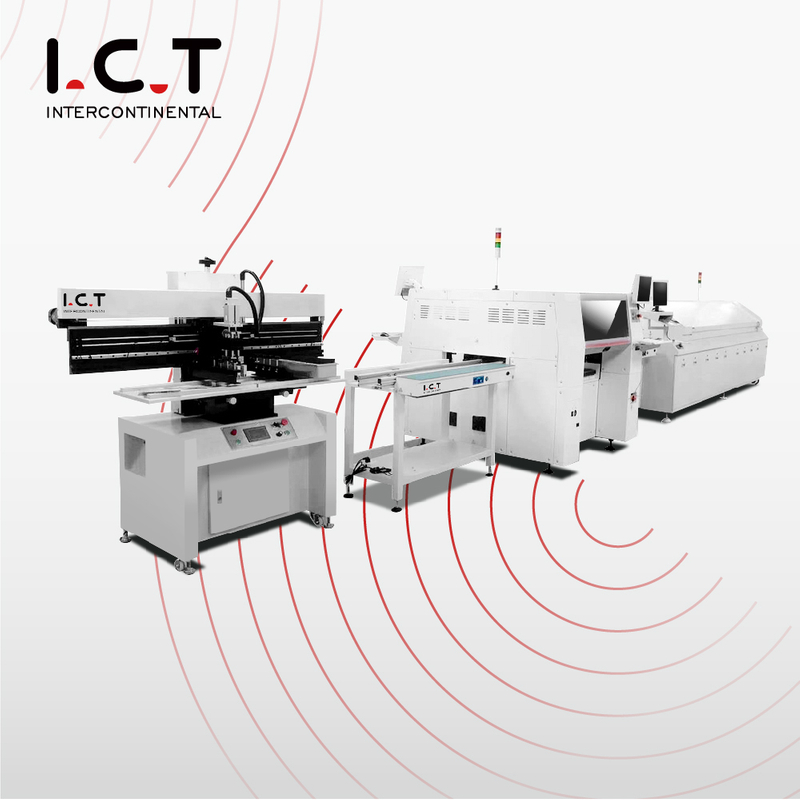 I.C.T | Fast Flexible Semi-auto SMD PCBA Production Line