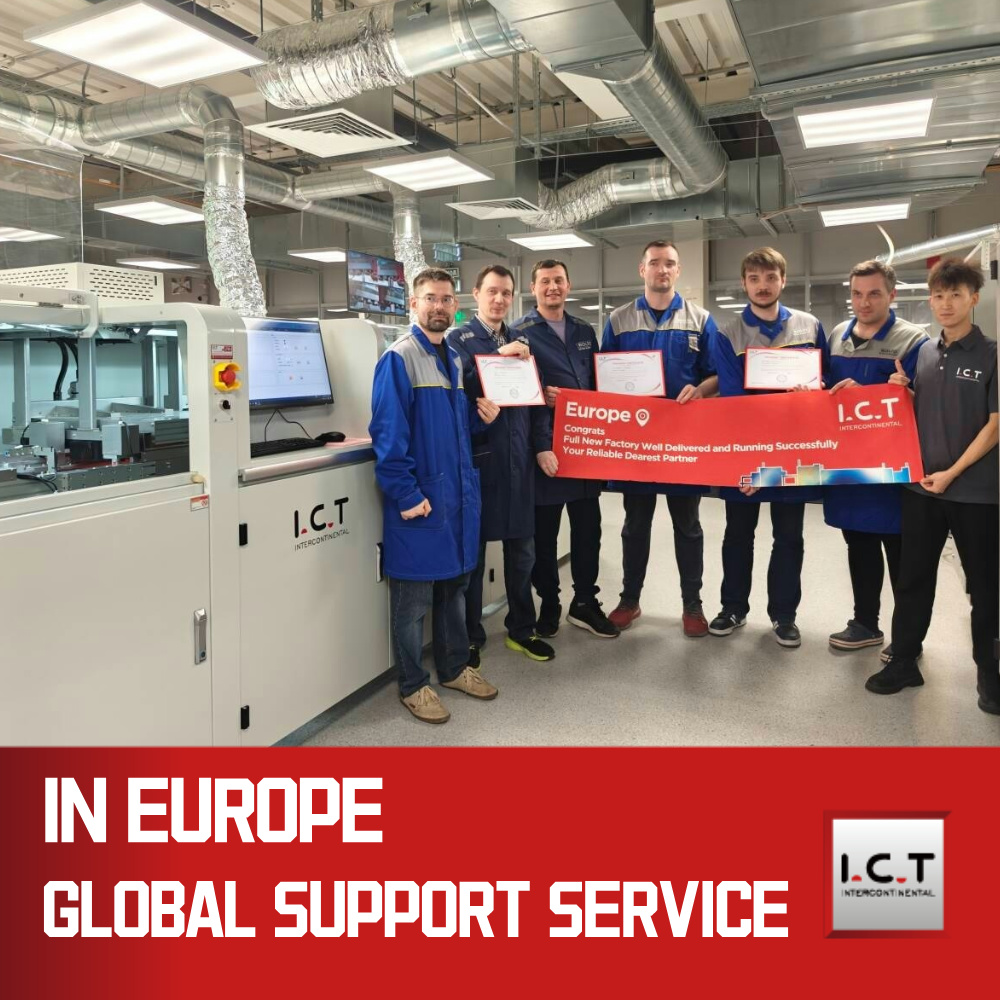 I.C.T | 고효율 무연 디지털 이중 선택 파 납땜 기계 시스템