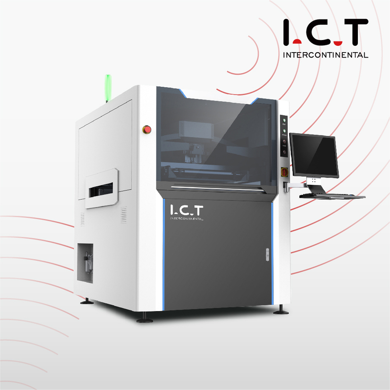 I.C.T |완전 자동 SMT 솔더 페이스트 스텐실 프린터 기계 고정밀 인쇄기