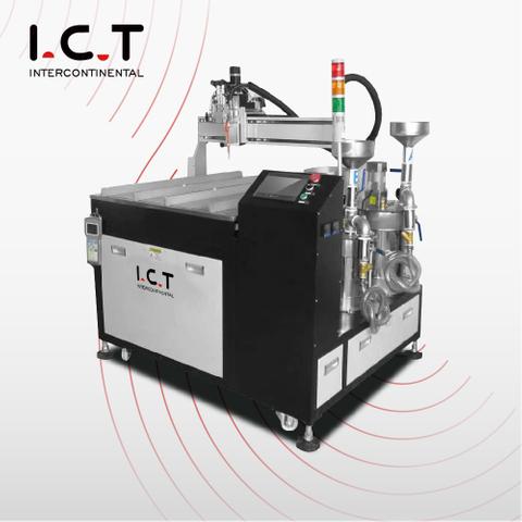 I.C.T |반자동 2액형 수지 접착제 에폭시 디스펜싱 포팅 기계