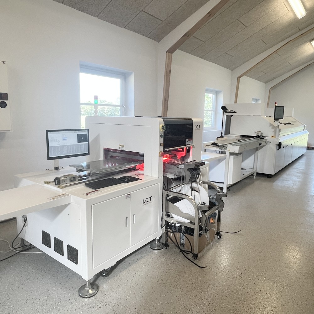 전자동 SMT PCB 스크린 스텐실 프린터 기계 자동 모델 I.C.T-5151 