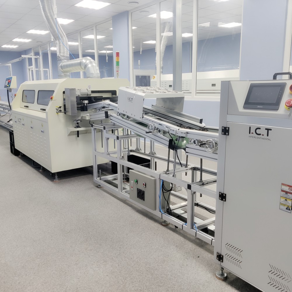 I.C.T | 열 교환기용 딥 납땜 기계 PCB 웨이브 납땜 THT 기계