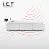 I.C.T |SMT 12개 구역용 질소 무연 SMT 납땜 기계 리플로우 오븐 150-200w