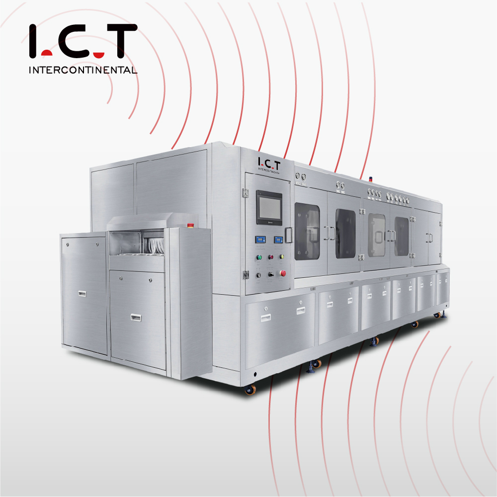 ICT-6300 |SMT 자동 PCBA 온라인 청소 기계