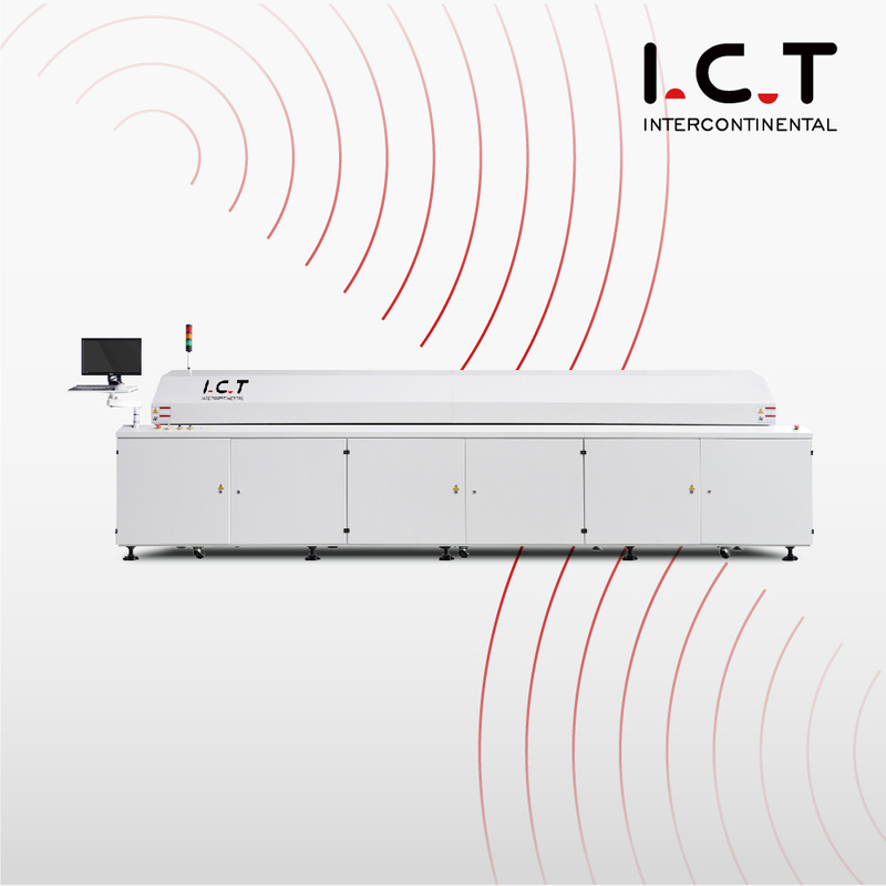 LED 질소 리플로우 웨이브 오븐 SMD 가열, PCB 리플로우 오븐 450 폭, SMT 솔더 리플로우 오븐 가격