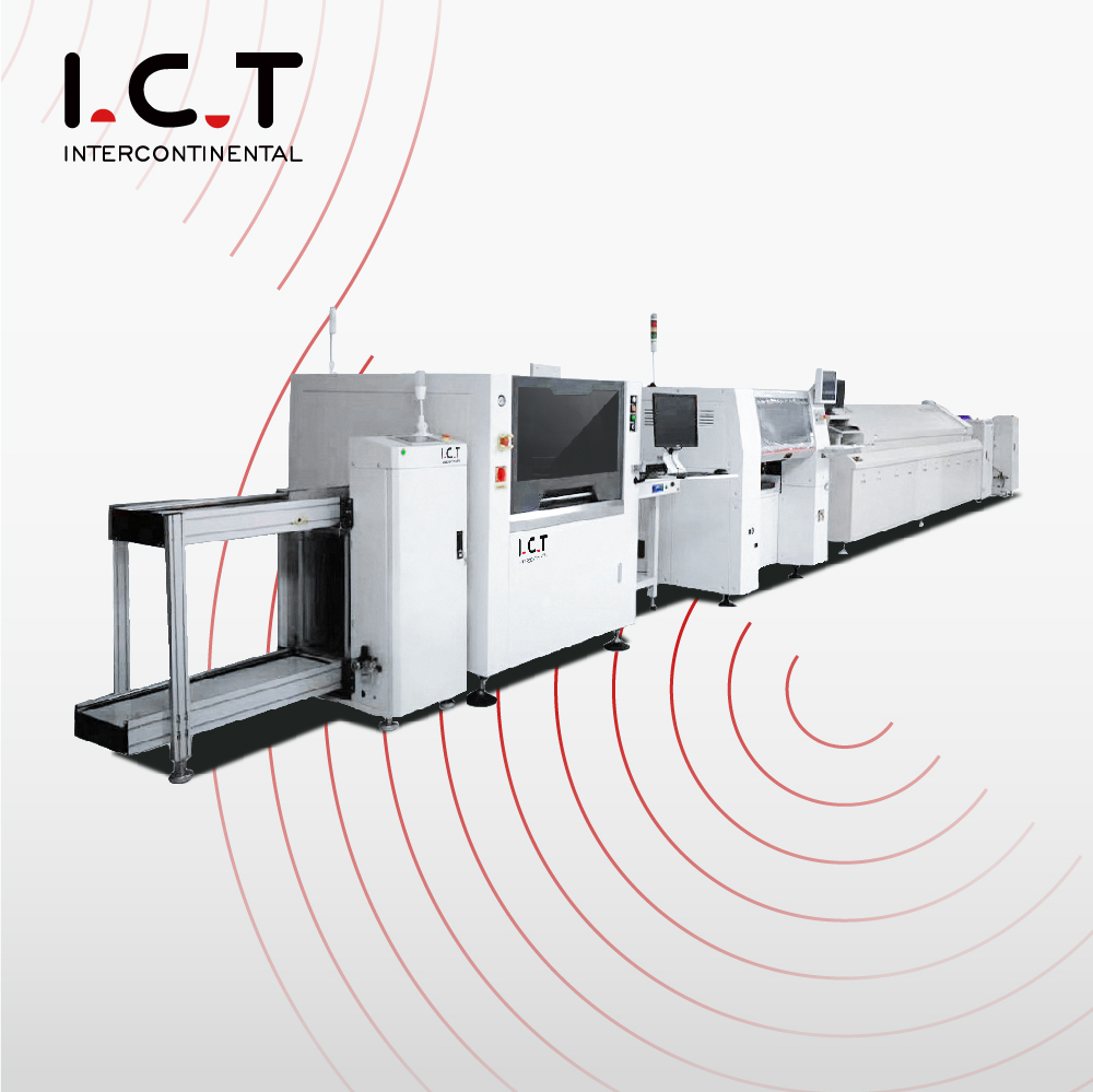 I.C.T |고속의 비용 효율적인 SMT PCB 조립 생산 라인