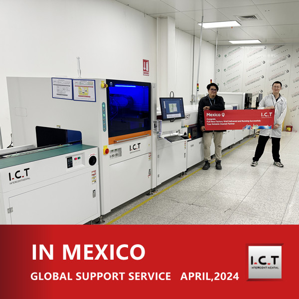 I.C.T는 멕시코에서 리턴 기능을 갖춘 컨포멀 코팅 라인을 제공합니다.