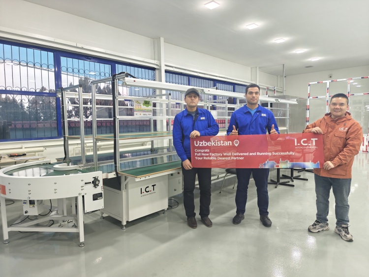 I.C.T 우즈베키스탄의 벨트 코너링 머신
