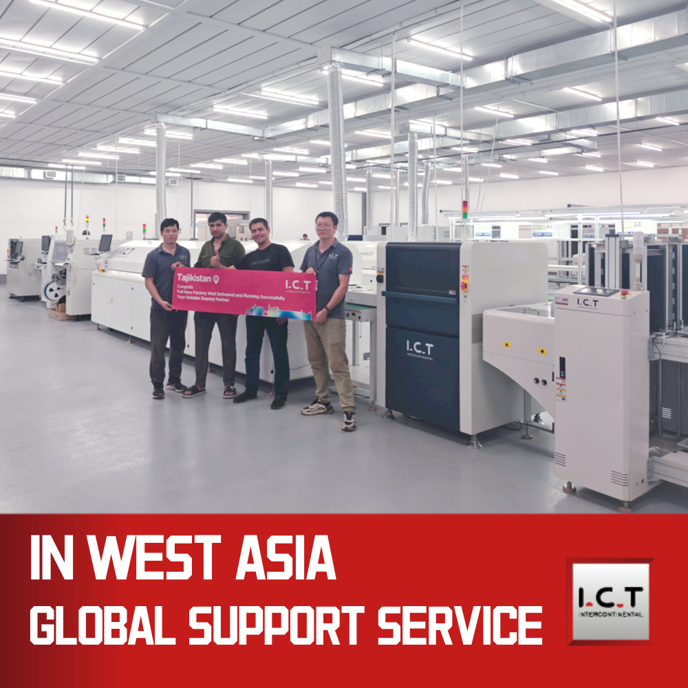 I.C.T | Fast Flexible Semi-auto SMD PCBA Production Line