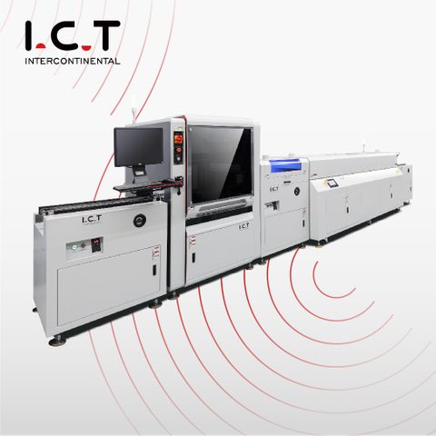 I.C.T |SMT 더블 디지털 컨포멀 코팅 기계 PCB 생산 라인